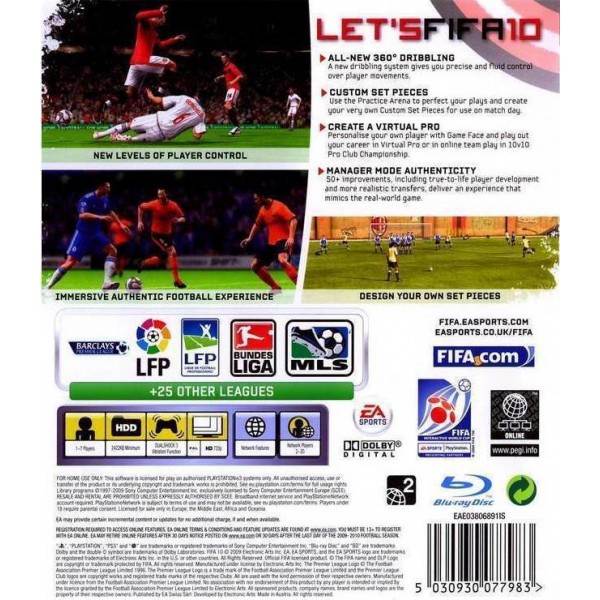 PS3 FIFA 10 PS3 FIFA 10