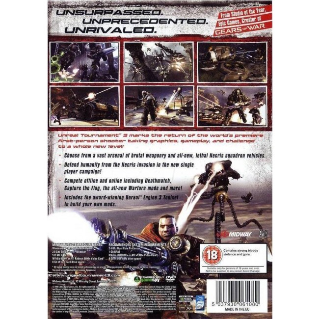 PC UNREAL TOURNAMENT PC UNREAL TOURNAMENT