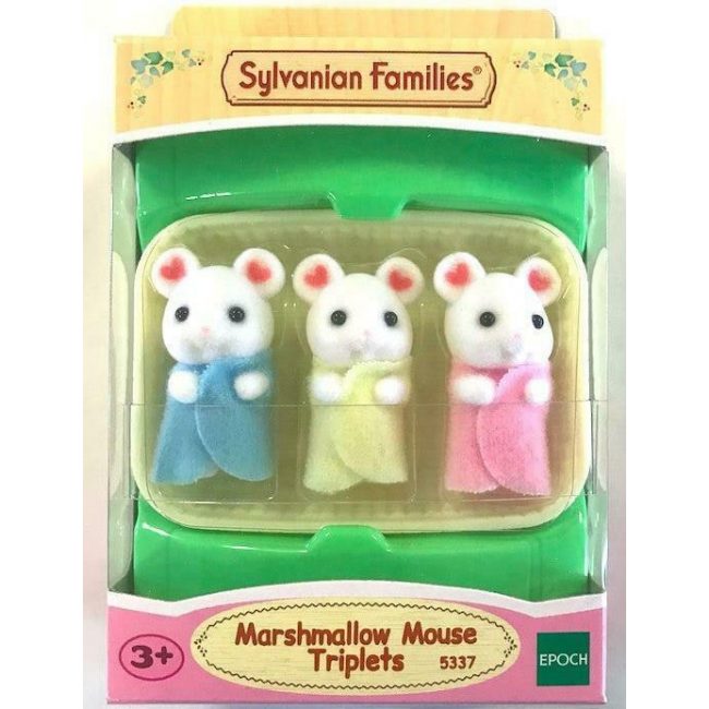 THE SYLVANIAN FAMILIES:MARSHMALLOW MOUSE TRIPLETS THE SYLVANIAN FAMILIES:MARSHMALLOW MOUSE TRIPLETS