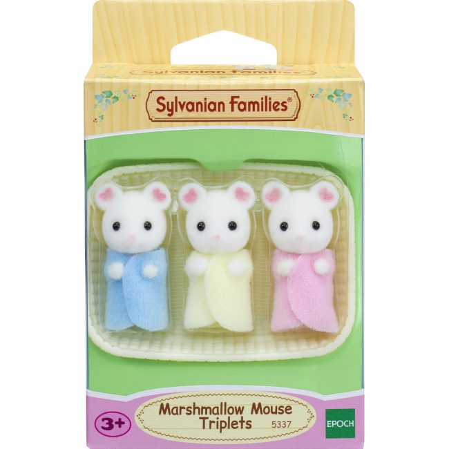 THE SYLVANIAN FAMILIES:MARSHMALLOW MOUSE TRIPLETS THE SYLVANIAN FAMILIES:MARSHMALLOW MOUSE TRIPLETS