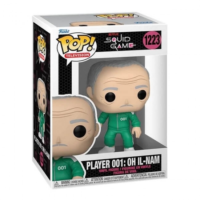 POP FUNKO! TELEVISION: SQUID GAME PLAYER 001 OH IL NAM FIGURE POP FUNKO! TELEVISION: SQUID GAME PLAYER 001 OH IL NAM FIGURE