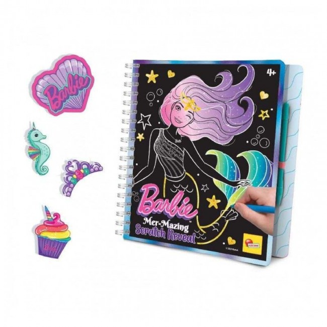 LISCIANI BARBIE SKETCHBOOK MER-MAZING SCRATCH REVEAL LISCIANI BARBIE SKETCHBOOK MER-MAZING SCRATCH REVEAL