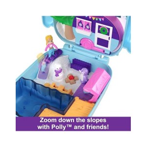 POLLY POCKET PAJAMA PARTY SNOWY SLEEPOVER OWL COMPACT