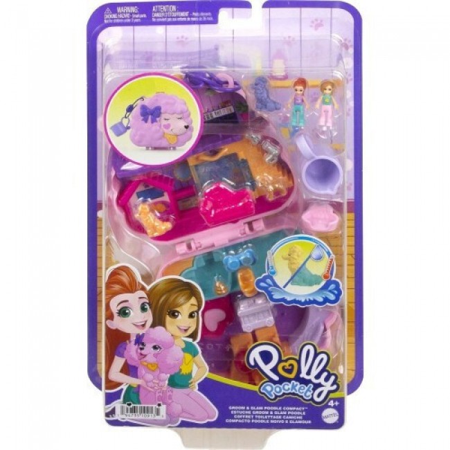 POLLY POCKET GROOMAND GLAM POODLE COMPACT POLLY POCKET GROOMAND GLAM POODLE COMPACT