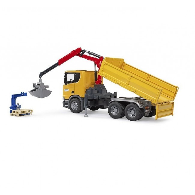 BRUDER ΧΩΜΑΤΟΥΡΓΙΚΟ SCANIA SUPER 560R ΜΕ ΓΕΡΑΝΟ ΚΑΙ 2 ΠΑΛΕΤΕΣ BRUDER ΧΩΜΑΤΟΥΡΓΙΚΟ SCANIA SUPER 560R ΜΕ ΓΕΡΑΝΟ ΚΑΙ 2 ΠΑΛΕΤΕΣ