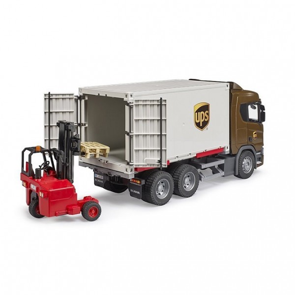 BRUDER ΦΟΡΤΗΓΟ SCANIA SUPER 560R UPS ΜΕ ΚΛΑΡΚ BRUDER ΦΟΡΤΗΓΟ SCANIA SUPER 560R UPS ΜΕ ΚΛΑΡΚ
