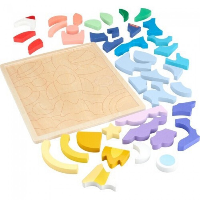 FISHER PRICE ΞΥΛΙΝΟ ΠΑΖΛ 42 τεμ. ΔΙΑΣΤΗΜΑ (HXY42) FISHER PRICE ΞΥΛΙΝΟ ΠΑΖΛ 42 τεμ. ΔΙΑΣΤΗΜΑ (HXY42)