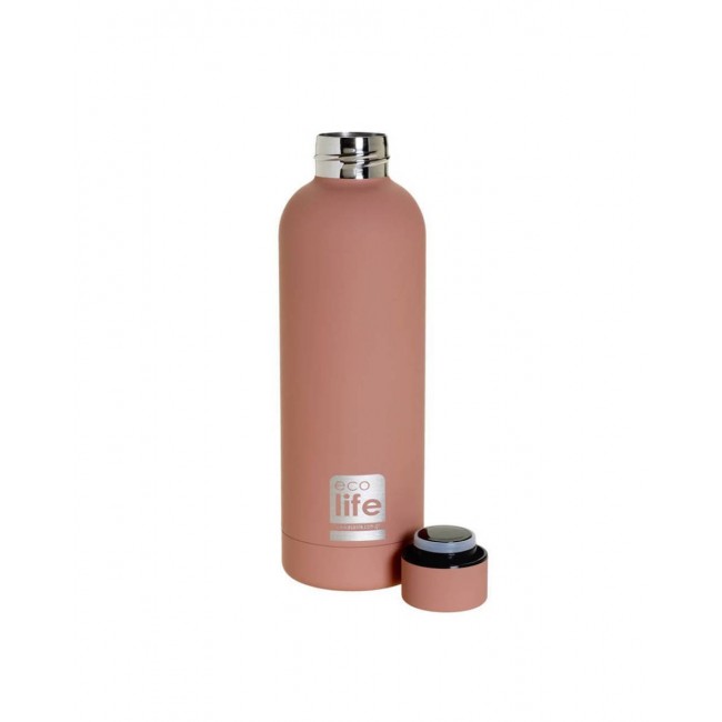 ECO-LIFE ΜΕΤΑΛΛΙΚΟ ΜΠΟΥΚΑΛΙ ΘΕΡΜΟΣ 500ML DUSTY PINK ECO-LIFE ΜΕΤΑΛΛΙΚΟ ΜΠΟΥΚΑΛΙ ΘΕΡΜΟΣ 500ML DUSTY PINK