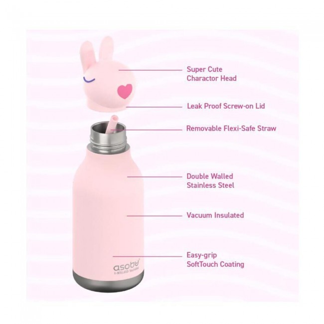 ASOBU ΘΕΡΜΟΣ ΜΠΟΥΚΑΛΙ 460ML BESTIE BUNNY ASOBU ΘΕΡΜΟΣ ΜΠΟΥΚΑΛΙ 460ML BESTIE BUNNY