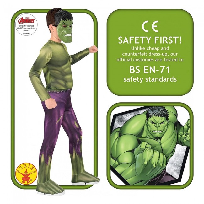 ΑΠΟΚΡΙΑΤΙΚΗ ΣΤΟΛΗ AVENGERS HULK 9-10ΕΤΩΝ ΑΠΟΚΡΙΑΤΙΚΗ ΣΤΟΛΗ AVENGERS HULK 9-10ΕΤΩΝ
