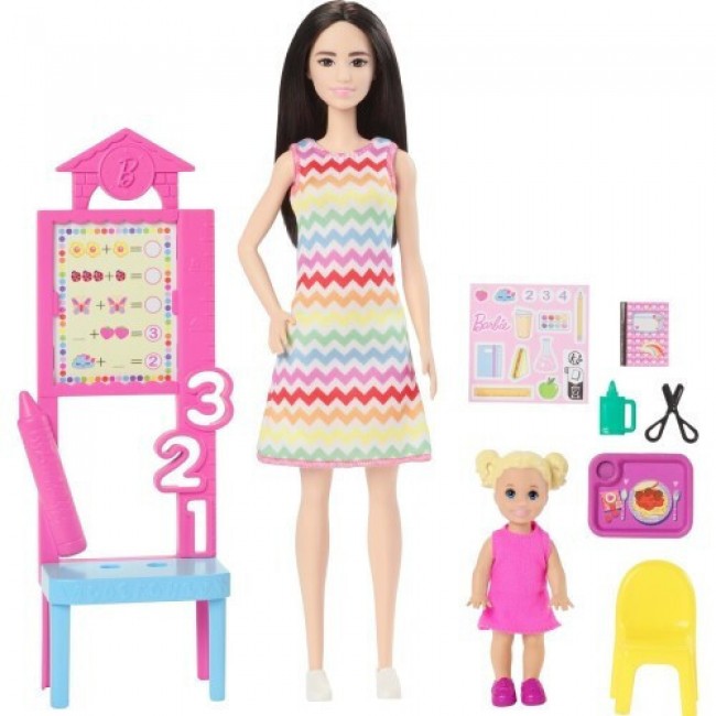 BARBIE ΚΟΥΚΛΑ: YOU CAN BE ANYTHING - TEACHER DOLL WITH BLACK HAIR JCR77 BARBIE ΚΟΥΚΛΑ: YOU CAN BE ANYTHING - TEACHER DOLL WITH BLACK HAIR JCR77