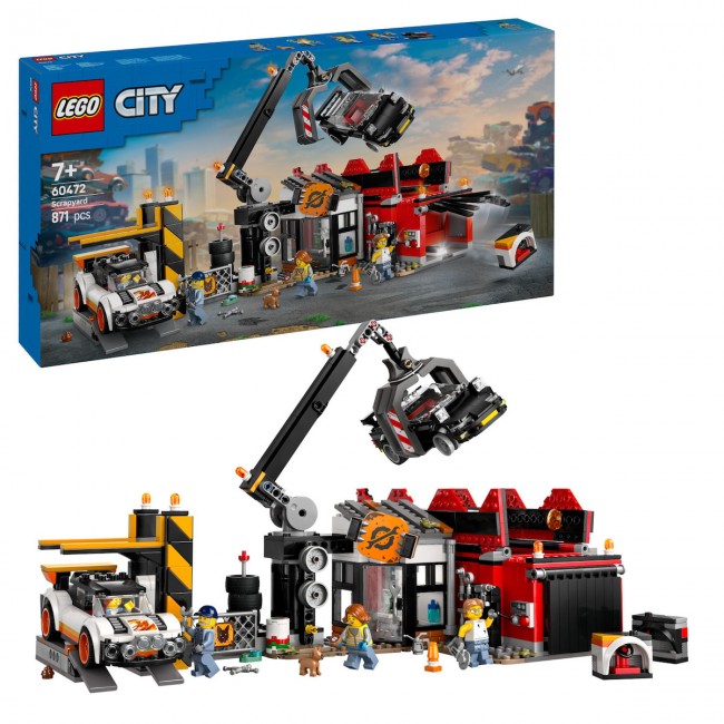 LEGO CITY SCRAPYARD WITH CARS LEGO CITY SCRAPYARD WITH CARS