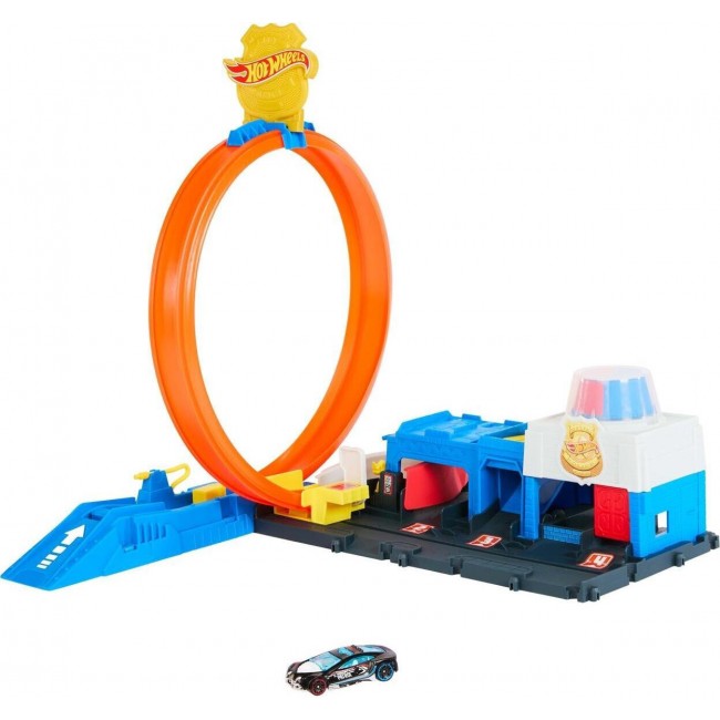 HOT WHEELS CITY - ΠΙΣΤΑ ΑΣΤΥΝΟΜΙΚΟ ΤΜΗΜΑ ΜΕ ΌΧΗΜΑ ΠΑΙΧΝΙΔΙ - JBM71 HOT WHEELS CITY - ΠΙΣΤΑ ΑΣΤΥΝΟΜΙΚΟ ΤΜΗΜΑ ΜΕ ΌΧΗΜΑ ΠΑΙΧΝΙΔΙ - JBM71