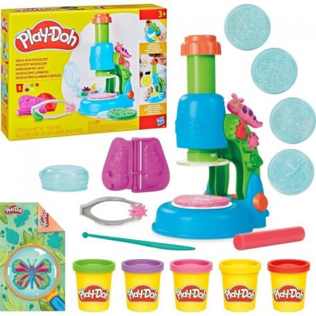 PLAY-DOH ΠΛΑΣΤΕΛΙΝΗ LIGHT AND LOOK MICROSCOPE PLAY-DOH ΠΛΑΣΤΕΛΙΝΗ LIGHT AND LOOK MICROSCOPE