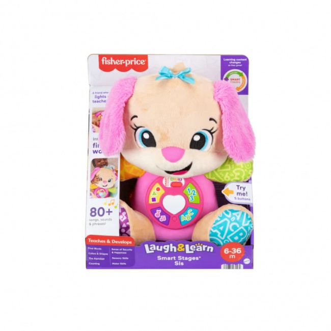 FISHER PRICE ΝΕΟ ΕΚΠΑΙΔΕΥΤΙΚΟ ΣΚΥΛΑΚΙ SMART STAGES ΡΟΖ (JFD34) FISHER PRICE ΝΕΟ ΕΚΠΑΙΔΕΥΤΙΚΟ ΣΚΥΛΑΚΙ SMART STAGES ΡΟΖ (JFD34)