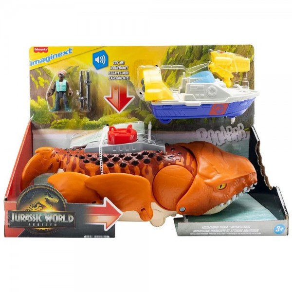 IMAGINEXT JURASSIC WORLD REBIRTH ΤΟ ΚΥΝΗΓΙ ΤΟΥ ΜΟΣΟΣΑΥΡΟΥ