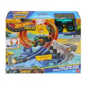 HOT WHEELS MONSTER TRUCKS - ΠΙΣΤΑ ΛΟΥΠ ΜΕ ΚΑΡΧΑΡΙΑ (JFR08)