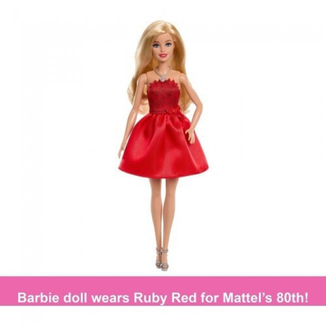 BARBIE ΚΟΚΚΙΝΟ ΦΟΡΕΜΑ MATTEL 80 ΧΡΟΝΙΑ JGD25 BARBIE ΚΟΚΚΙΝΟ ΦΟΡΕΜΑ MATTEL 80 ΧΡΟΝΙΑ JGD25