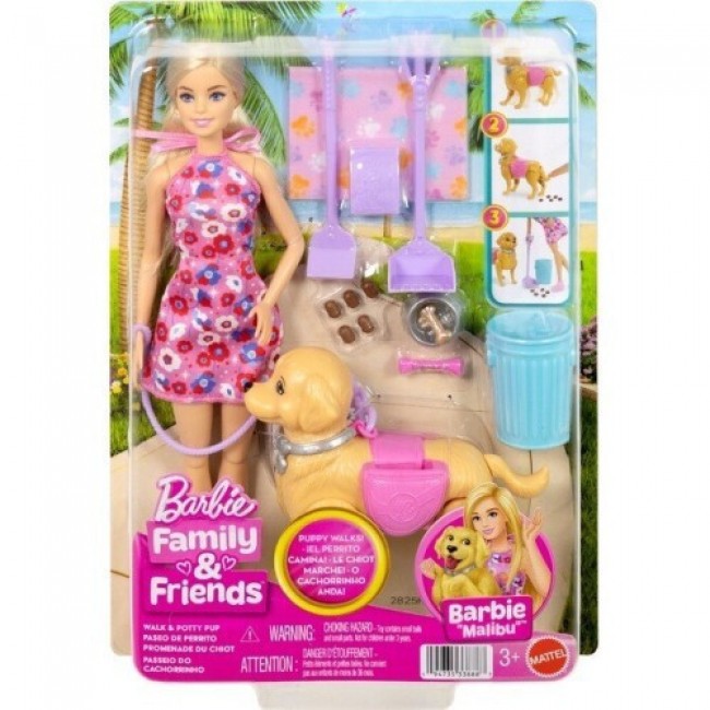 BARBIE MALIBU ΒΟΛΤΑ ΜΕ ΣΚΥΛΑΚΙ JJB46 BARBIE MALIBU ΒΟΛΤΑ ΜΕ ΣΚΥΛΑΚΙ JJB46