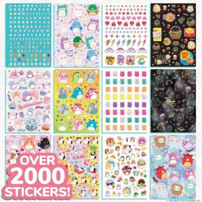 SQUISHMALLOWS STICKER BOOK 2000+ ΑΥΤΟΚΟΛΛΗΤΑ HG224701