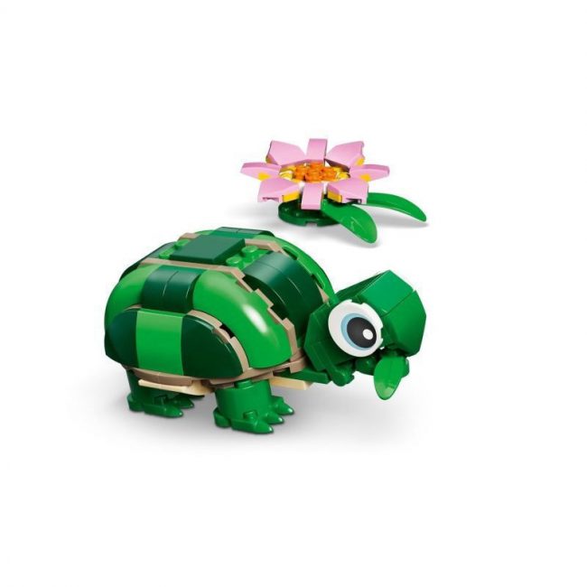 LEGO CREATOR TURTLE WITH A WATER LILY FLOWER 31377