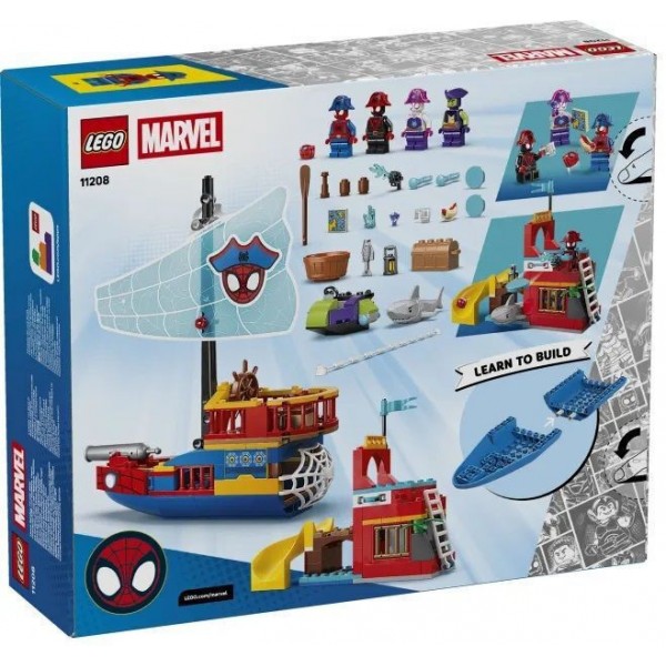 LEGO MARVEL SPIDEY AND HIS AMAZING FRIENDS ΠΕΙΡΑΤΙΚΟ ΠΛΟΙΟ ΟΜΑΔΑΣ ΣΠΑΙΝΤΙ (11208) LEGO MARVEL SPIDEY AND HIS AMAZING FRIENDS ΠΕΙΡΑΤΙΚΟ ΠΛΟΙΟ ΟΜΑΔΑΣ ΣΠΑΙΝΤΙ (11208)