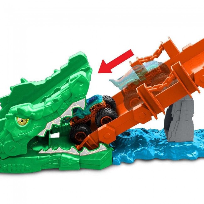 HOT WHEELS MONSTER TRUCKS ΠΙΣΤΑ ΕΞΟΝΤΩΣΗ ΚΡΟΚΟΔΕΙΛΟΥ (JJN45)