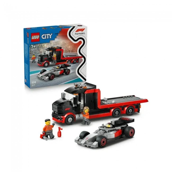 LEGO CITY F1 DISPLAY TRUCK WITH AUDI F1 RACE CAR 60493 LEGO CITY F1 DISPLAY TRUCK WITH AUDI F1 RACE CAR 60493