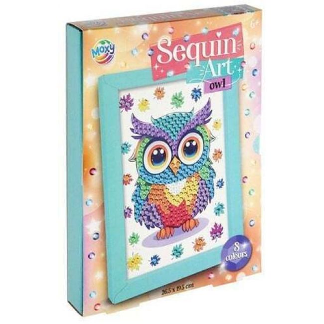 ΖΩΓΡΑΦΙΚΗ ΜΕ ΠΟΥΛΙΕΣ ΚΑΙ ΚΟΡΝΙΖΑ SEQUIN ART OWL ΖΩΓΡΑΦΙΚΗ ΜΕ ΠΟΥΛΙΕΣ ΚΑΙ ΚΟΡΝΙΖΑ SEQUIN ART OWL