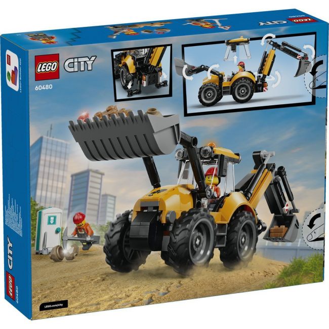 LEGO CITY YELLOW BACKHOE LOADER LEGO CITY YELLOW BACKHOE LOADER