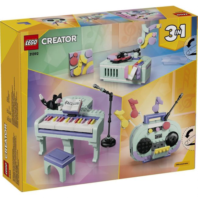LEGO CREATOR 3 IN 1 MUSIC DECOR PIANO WITH CAT 31392 LEGO CREATOR 3 IN 1 MUSIC DECOR PIANO WITH CAT 31392