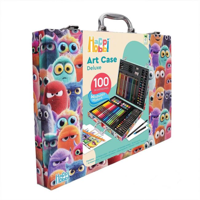 HAPPIHOBBI ΚΑΣΕΤΙΝΑ ΖΩΓΡΑΦΙΚΗΣ DELUXE 100 ΑΞΕΣΟΥΑΡ ΤΕΡΑΤΑΚΙΑ ΓΙΑ 3+ ΕΤΩΝ HAPPIHOBBI ΚΑΣΕΤΙΝΑ ΖΩΓΡΑΦΙΚΗΣ DELUXE 100 ΑΞΕΣΟΥΑΡ ΤΕΡΑΤΑΚΙΑ ΓΙΑ 3+ ΕΤΩΝ