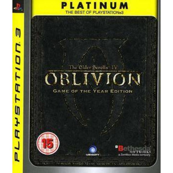 PS3 OBVILION GAME OF THE YEAR PLATINUM PS3 OBVILION GAME OF THE YEAR PLATINUM