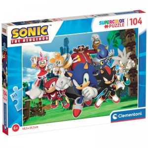 CLEMENTONI ΠΑΙΔΙΚΟ ΠΑΖΛ SUPER COLOR SONIC THE HEDGEHOG 104 Τεμ.