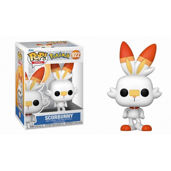 FUNKO POP! GAMES: POKEMON-SCORBUNNY VINYL FIGURE #922 FUNKO POP! GAMES: POKEMON-SCORBUNNY VINYL FIGURE #922