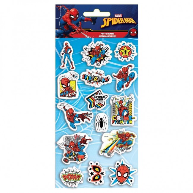 ΑΥΤΟΚΟΛΛΗΤΑ PUFFY 10x22 ΕΚ. SPIDERMAN ΑΥΤΟΚΟΛΛΗΤΑ PUFFY 10x22 ΕΚ. SPIDERMAN