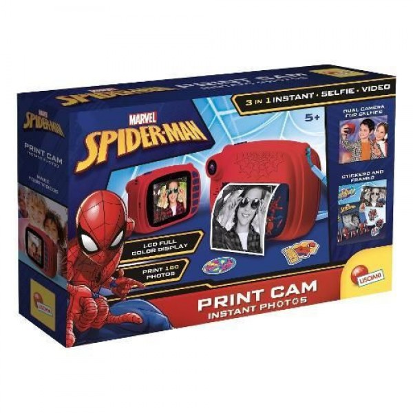 LISCIANI SPIDERMAN CAMERA 3 ΣΕ 1 INSTANT-SELFIE-VIDEO