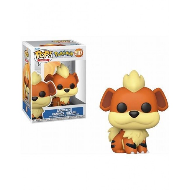 FUNKO POP GAMES POKEMON GROWLITHE CANINOS FUKANO #597 FUNKO POP GAMES POKEMON GROWLITHE CANINOS FUKANO #597