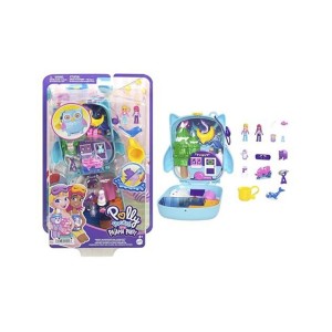 POLLY POCKET PAJAMA PARTY SNOWY SLEEPOVER OWL COMPACT
