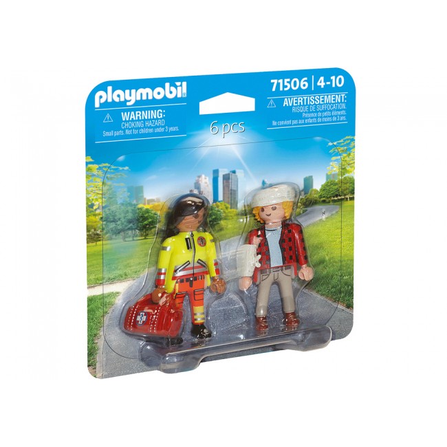 PLAYMOBIL DUOPACK ΔΙΑΣΩΣΤΗΣ ΚΑΙ ΤΡΑΥΜΑΤΙΑΣ