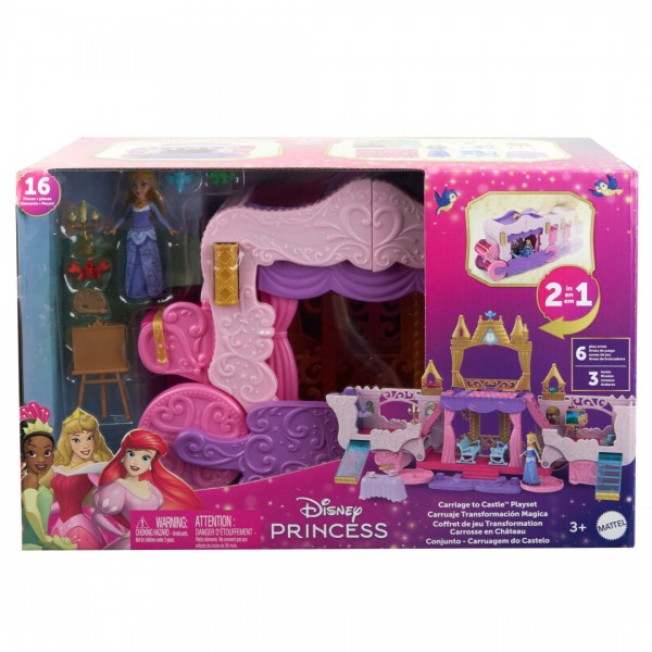 DISNEY PRINCESS ΑΜΑΞΑ-ΚΑΣΤΡΟ 2 ΣΕ 1 (HWX17)