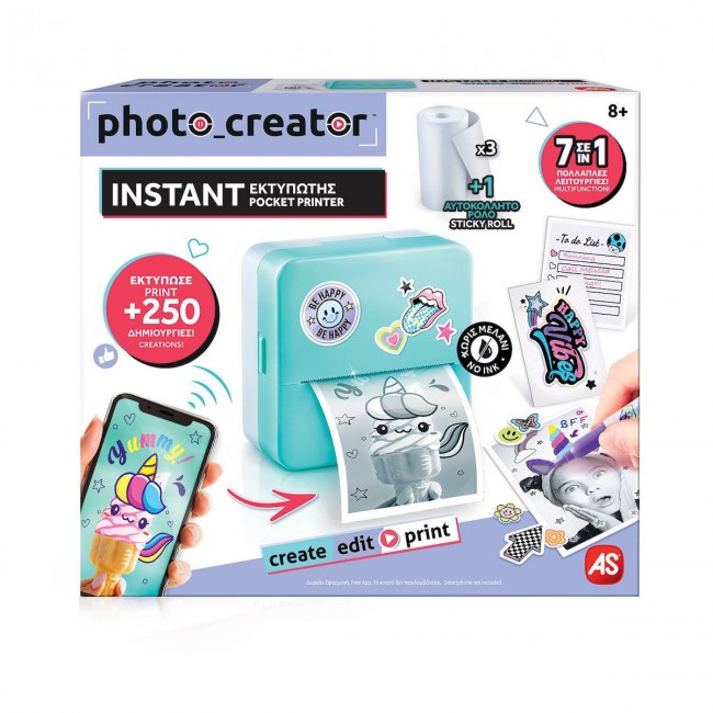 ΦΟΡΗΤΟΣ ΕΚΤΥΠΩΤΗΣ PRINT CREATOR INSTANT POCKET PRINTER ΦΟΡΗΤΟΣ ΕΚΤΥΠΩΤΗΣ PRINT CREATOR INSTANT POCKET PRINTER