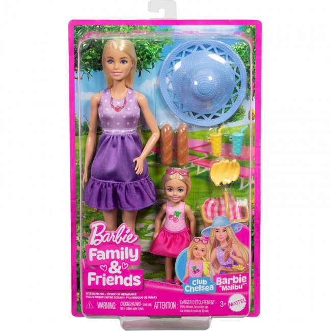 BARBIE FAMILY & FRIENDS ΚΟΥΚΛΑ BARBIE MALIBU & CHELSEA CORE (JBF43) BARBIE FAMILY & FRIENDS ΚΟΥΚΛΑ BARBIE MALIBU & CHELSEA CORE (JBF43)