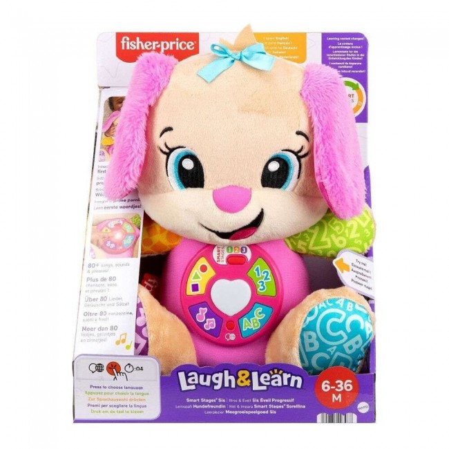 FISHER PRICE ΝΕΟ ΕΚΠΑΙΔΕΥΤΙΚΟ ΣΚΥΛΑΚΙ SMART STAGES ΡΟΖ (JFD34) FISHER PRICE ΝΕΟ ΕΚΠΑΙΔΕΥΤΙΚΟ ΣΚΥΛΑΚΙ SMART STAGES ΡΟΖ (JFD34)