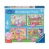 RAVESBURGER ΠΑΖΛ 12 16 20 24 ΤΕΜ  4 ΣΕ 1  PEPPA PIG 12004016