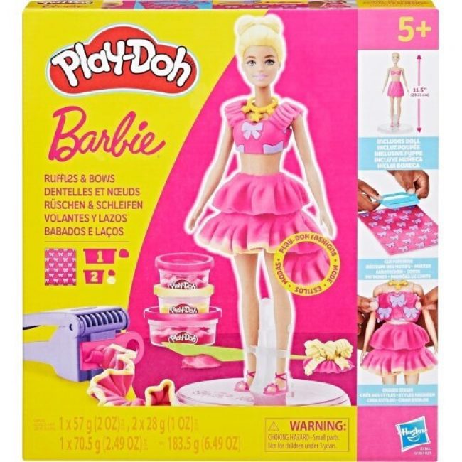 PLAY DOH BARBIE SET WINGS AND BOWS WITH DOLL INCLUDED PLAY DOH BARBIE SET WINGS AND BOWS WITH DOLL INCLUDED