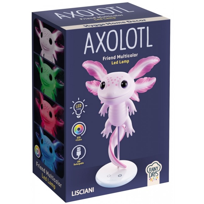 LISCIANI RAINY DAYS ΛΑΜΠΑ ΜΕ RGB LED ΦΩΤΙΣΜΟ AXOLOTL (113590) LISCIANI RAINY DAYS ΛΑΜΠΑ ΜΕ RGB LED ΦΩΤΙΣΜΟ AXOLOTL (113590)
