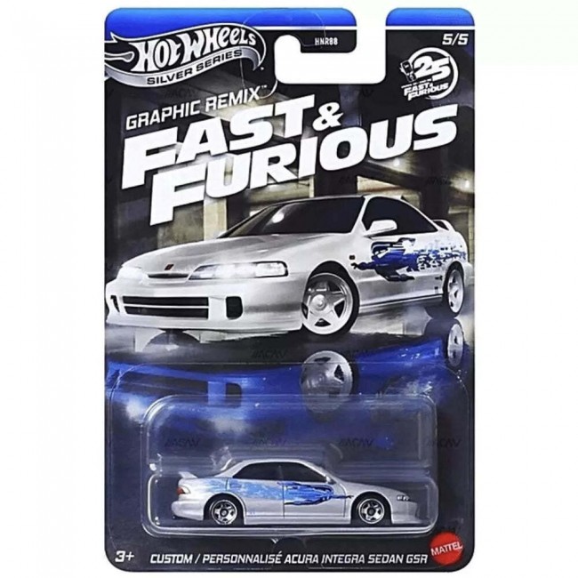 HOT WHEELS FAST & FURIOUS SILVER SERIES GRAPHIC REMIX 25 YEARS CUSTOM PERSONNALISE ACURA INTEGRA SEDAN GSA HOT WHEELS FAST & FURIOUS SILVER SERIES GRAPHIC REMIX 25 YEARS CUSTOM PERSONNALISE ACURA INTEGRA SEDAN GSA