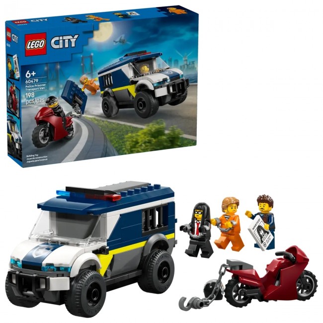 LEGO CITY ΑΣΤΥΝΟΜΙΚΟ ΒΑΝ ΜΕΤΑΦΟΡΑΣ ΚΡΑΤΟΥΜΕΝΩΝ (60479) LEGO CITY ΑΣΤΥΝΟΜΙΚΟ ΒΑΝ ΜΕΤΑΦΟΡΑΣ ΚΡΑΤΟΥΜΕΝΩΝ (60479)