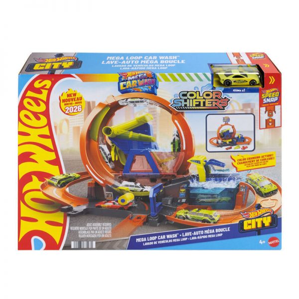 HOT WHEELS MEGA ΠΛΥΝΤΗΡΙΟ ΧΡΩΜΟΚΕΡΑΥΝΩΝ ΜΕ ΛΟΥΠ JHL97